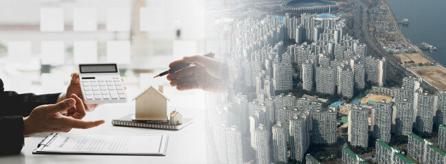 새 정부가 부동산 규제 완화를 약속한 가운데 대선 한 달 뒤 서울 25개 자치구 가운데 12곳의 아파트값이 상승했다. 사진은 4월 초 서울 송파구 롯데월드타워 서울스카이에서 바라본 송파구 잠실동 아파트 단지. [뉴스1]