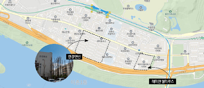 1971년 준공된 동부이촌동 한강맨션 재건축조합은 1월 GS건설을 시공사로 선정하고 설계를 구체화하고 있다. [조영철 기자]