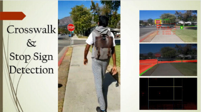 미국 조지아대 AI연구소가 개발한 ‘AI 배낭’. 시각장애인이 손이 자유로운 상태로 이동할 수 있도록 사용자에게 주변 정보를 알려준다. [조지아대]