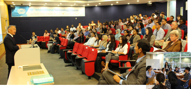 비영리 국제기구 국제백신연구소(IVI)는 2000년부터 글로벌 백신 인력 교육을 진행한 경험을 바탕으로, 이번 WHO 글로벌 바이오 인력양성 허브 교육과정에도 참여하고 있다. 사진은 서울대에서 IVI 주최로 세미나를 진행하는 모습. [보건복지부]