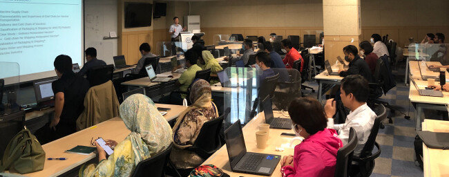 6월 21일부터 8주간 인천 연수구 송도동 연세대 K-NIBRT에서 아·태지역 대상 바이오 생산공정 실습교육이 진행되고 있다. [보건복지부]