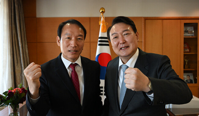 주기환 국민의힘 비상대책위원은 윤석열 대통령과 20년 동안 인연을 이어왔다. [뉴시스]