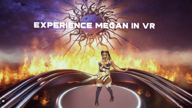 가상 콘서트 플랫폼 ‘어메이즈VR’이 제공하는 메건 디 스탤리언(Megan Thee Stallion)의 VR 콘서트. [어메이즈VR]
