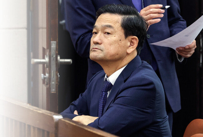 8월 18일 김순호 행정안전부 경찰국장이 서울 여의도 국회에서 열린 행정안전위 회의에 참석했다. [뉴스1]