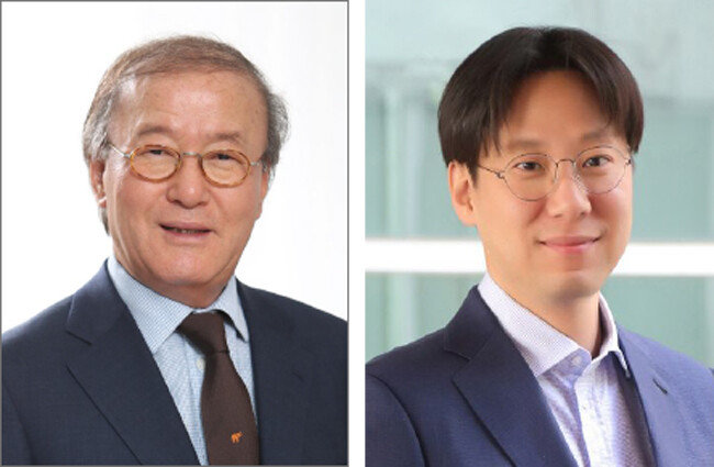 윤윤수 휠라코리아 회장(왼쪽). 윤근창 휠라코리아 사장. [동아DB]