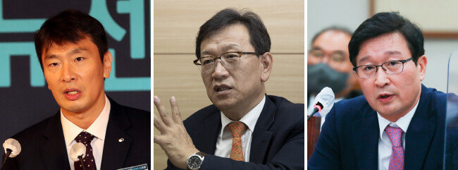 검찰 출신으로 내년 총선 출마 가능성이 있는 이복현 금융감독원 원장(왼쪽)과 석동현 민주평화통일자문회의 사무처장(가운데). 그리고 대표적인 검찰 내 ‘윤석열 사단’으로 꼽히는 송경호 서울중앙지검장. [동아DB]