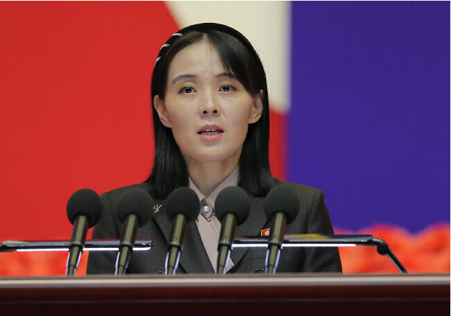 4월 28일 김여정 북한 노동당 부부장은 워싱턴 선언에 대해 “적국 통수권자가 전 세계가 지켜보는 가운데 ‘정권 종말’이라는 표현을 공공연히 직접 사용했다. 이를 늙은이의 망령이라고 보겠는가”라고 비판했다. 
 [뉴스1]
