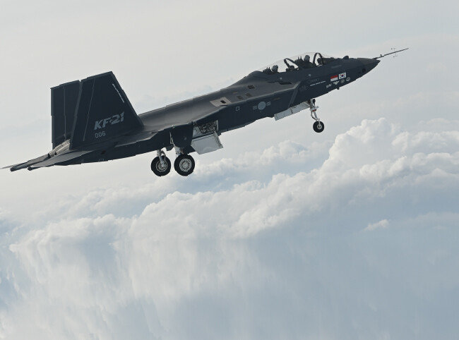 6월 28일 시험비행에 성공한 KF-21 시제 6호기. [KAI]
