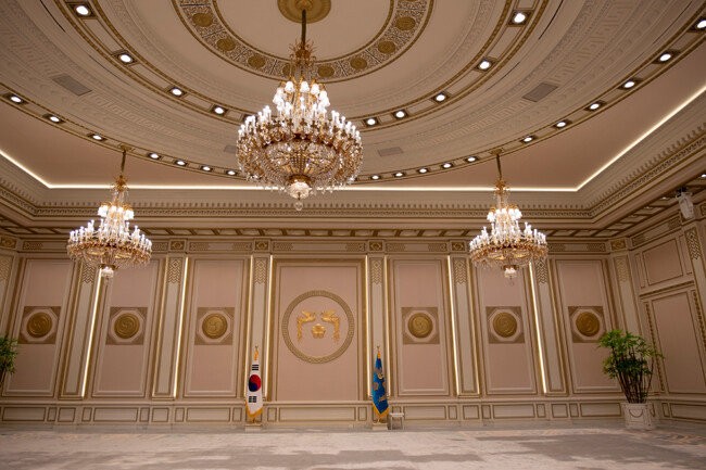 국빈 만찬장으로 쓰인 영빈관.