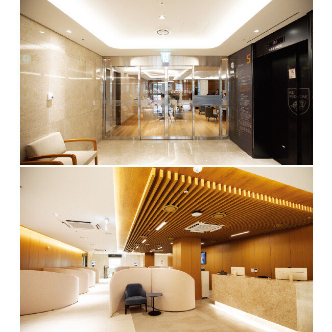 고려대안암병원은 리뉴얼한 건강증진센터를 통해 환자 맞춤형 의료서비스를 제공한다. AI, IOT 등 최신 기술을 활용해 환자의 편의성을 극대화했다. [조영철 기자]