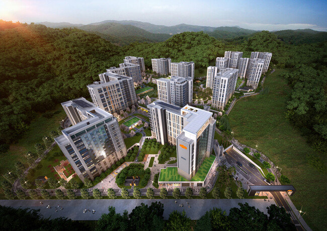 e편한세상 동탄 파크아너스 조감도. [디엘이엔씨]