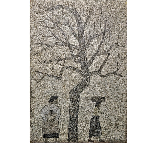 박수근의 나목 연작 중 하나인 ‘나무와 두 여인’. [동아DB]