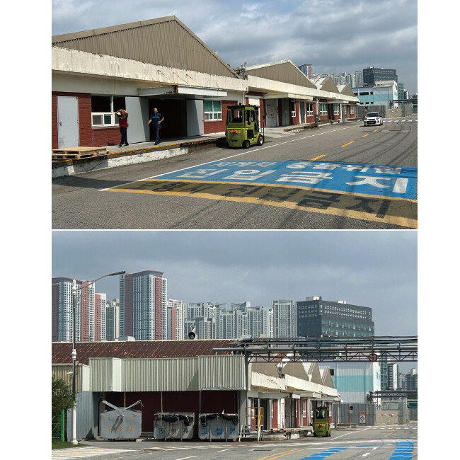 경기 수원시 삼성전자 사업장 내부에는 삼성의 첫 가전공장인 별동공장이 옛 모습 그대로 남아 있다. 지금은 일반 사무실로 쓰고 있다. [허문명 기자]