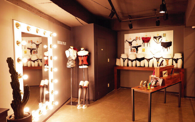 성인용품점 ‘플레저랩’ 내부 모습.[박해윤 기자]