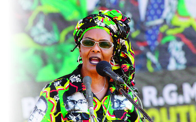 로버트 무가베 짐바브웨 대통령의 부인 그레이스.[짐바브웨 헤럴드]