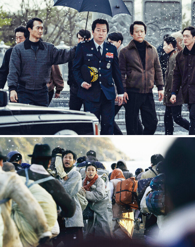 영화 ‘국제시장’(위)과 ‘1987 ’. [네이버 영화]