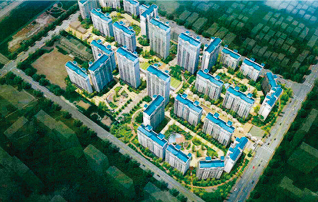 2014년부터 리모델링을 추진해온 경기 성남시 정자동 느티마을3 · 4단지는 현재 건축심의를 통과해 이주를 앞두고 있다. 사진은 리모델링 이후 바뀔 아파트 조감도. [사진 제공 · 성남시]