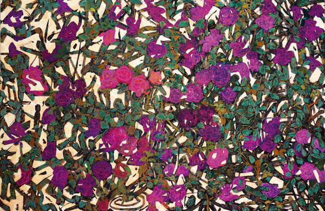 내 안에 스미다18-4. .120cmx180cm. mixed media on hanji. 2018