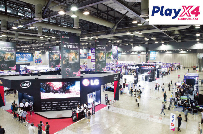PlayX4 행사장 모습. [지호영 기자]