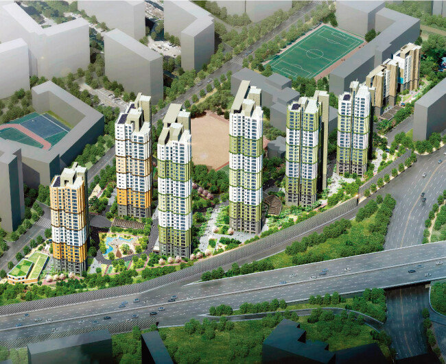 9월 입주를 앞둔 서울 서초구 삼호가든 4차(반포센트럴푸르지오써밋) 조감도. [사진 제공·대우건설]