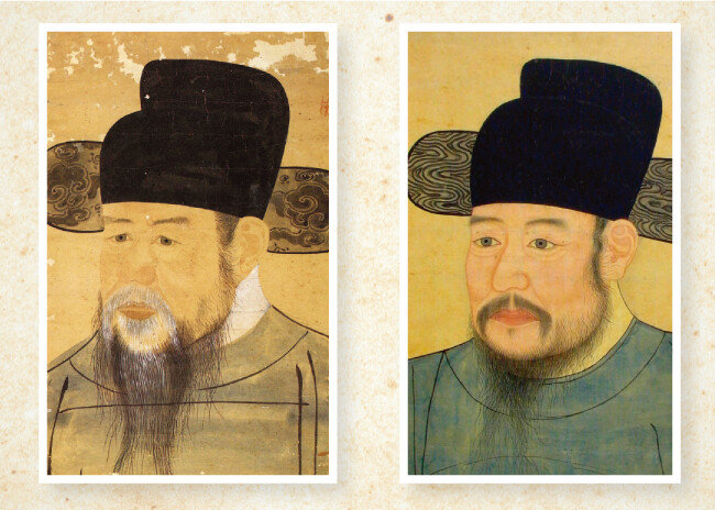 백사 이항복(왼쪽), 한음 이덕형. [서울대학교박물관, 한국역사문화원]