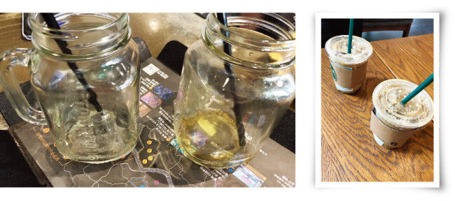 매장 내 다회용컵 사용을 철저히 지키는 곳이 있는 반면, 점심시간에 손님이 몰려든다는 이유로 일회용컵을 제공하는 매장도 있었다. [정혜연 기자]