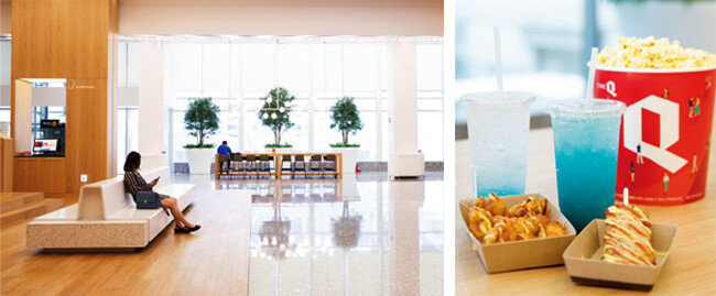 씨네Q 신도림점 내부 매장에서 판매하는 먹거리. (오른쪽)