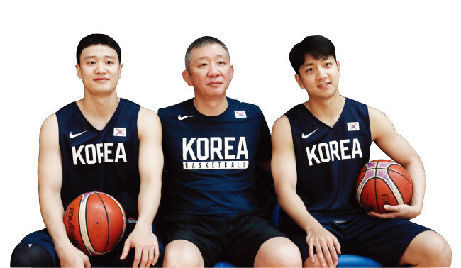 ‘농구천재’ 허재(가운데)와 허웅(왼쪽)-허훈 형제. [동아DB]