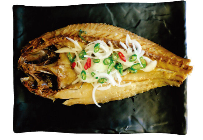 말린 민어로 만든 찜.