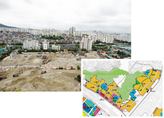 서울 수색·증산 재정비 촉진지구 내 재개발 구역은 이주와 철거 작업이 속속 이뤄지고 있다. 사진은 증산2구역 재개발 사업지. [지호영]