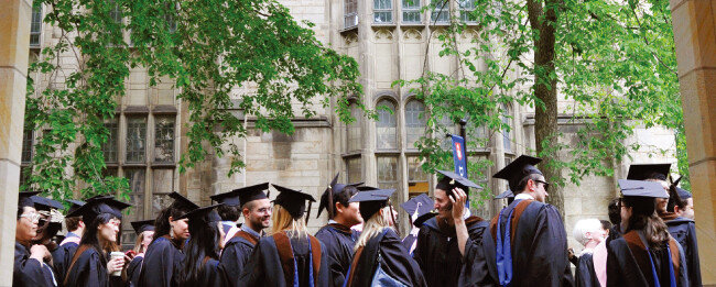 미국 뉴헤이븐에 위치한 예일대의 졸업식 풍경. [AP=뉴시스]