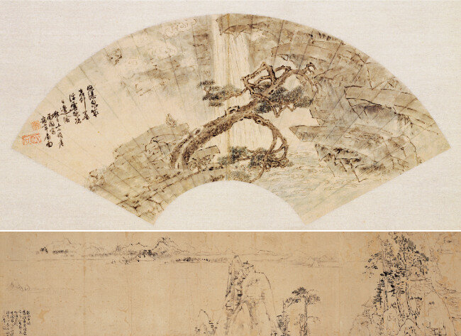 이인상의 ‘송변청폭도’(위)와
‘장백산도’. [사진 제공 · 돌베개]