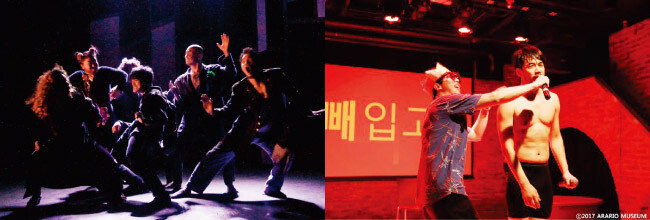 김정 연출가의 작품들. 왼쪽부터 ‘손님들’과 ‘임영준 햄릿’. [사진 제공 · 프로젝트 내친김에]