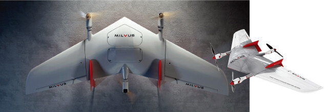 수직이착륙 고정익 드론 ‘밀버스’. [사진 제공 · 프리뉴] 