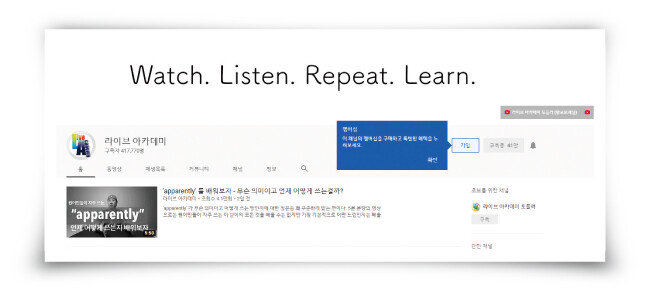 월정액제 서비스인 ‘채널 멤버십’ 가입을 권유하는 유튜브 화면 예시. 채널 멤버십 가입자에게는 매달 4990원이 과금된다.