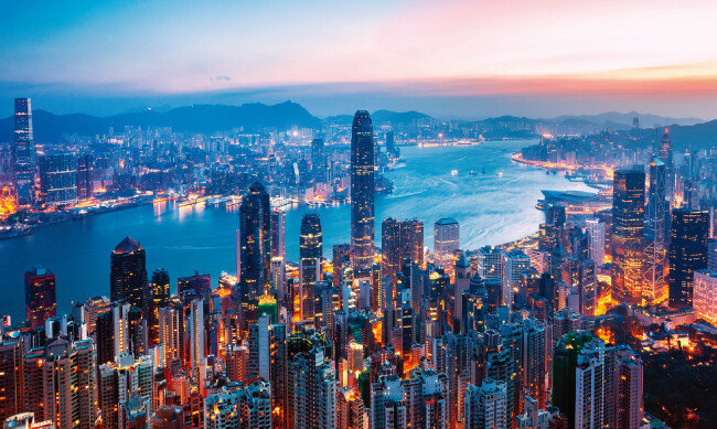 홍콩 빅토리아 하버의 모습. [shutterstock]