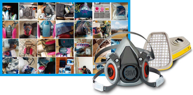 방독/방진 마스크 구매 후기 가운데 미세먼지 방지용으로 사용하는 이의 후기가 최근 3개월 사이 급증했다(왼쪽). 미세먼지용, 황사용 마스크에 만족하지 못한 소비자들이 방독/방진 마스크를 구매하기에 이르렀다. 한 업체는 일평균 매출이 5배가량 뛰었다고 밝혔다. [유진세이프티 프리미엄몰 홈페이지 캡처, 3M 홈페이지 캡처]