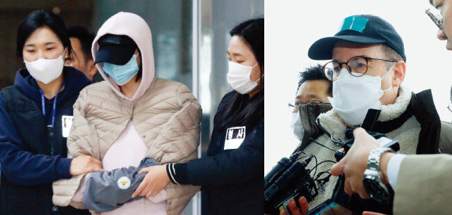 ‘마약 투약 혐의’로 체포된 남양유업 창업주의 외손녀 황하나 씨(왼쪽)와 방송인 하일(미국명 로버트 할리). [뉴시스]