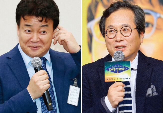 지난해 국회 국정감사에 기업인으로 출석해 발언하고 있는 백종원. (왼쪽) 백종원을 비판했다는 이유로 누리꾼의 공격을 받은 음식평론가 황교익. [뉴스1, 스포츠동아]
