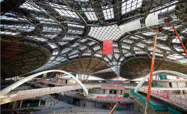 마무리 내부 공사가 진행되고 있는 다싱국제공항. [VCG]