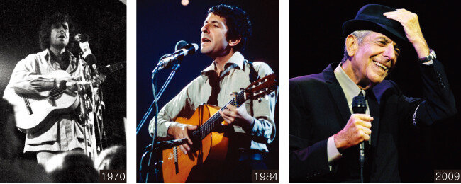 음유시인으로 불린 레너드 코헨. [셔터스톡 에디토리얼, AP=뉴시스]