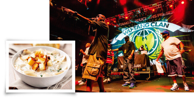 우탱 클랜(오른쪽)과 클램 차우더. [셔터스톡 에디토리얼, shutterstock]