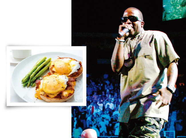 엠씨 해머(오른쪽)와 에그베네딕트. [셔터스톡 에디토리얼, shutterstock]