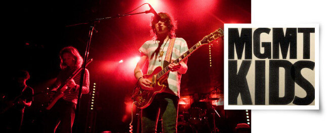 MGMT(왼쪽)와 앨범  ‘Kids’(2008). [위키피디아]