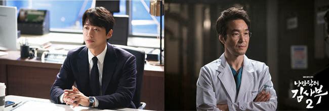 SBS 스토브리그 백승수(남궁민 분)(왼쪽).  SBS 낭만닥터김사부2 김사부. [SBS]