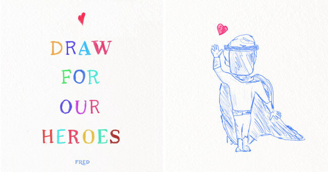 Draw For Our Heroes 캠페인. [프레드]