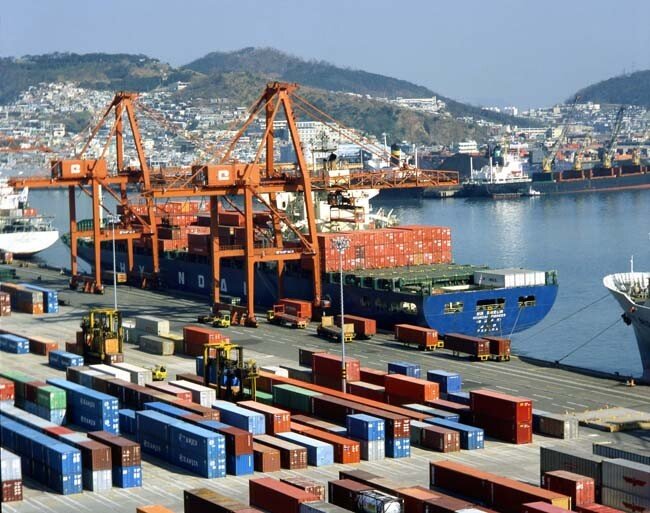 부산 콘테이너 부두. [뉴스1]