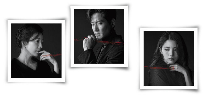 ‘부부의 세계’ 
세 주인공 지선우, 이태오, 여다경. [‘부부의 세계’ 홈페이지]