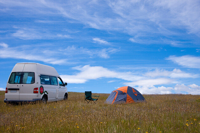 차에서 숙박을 해결하는 차박 캠핑이 인기다. [뉴스1]