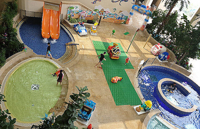 6월 6일 토요일 오후 기자가 방문한 수도권 소재의 한 워터파크. 여름 시즌이 시작했음에도 한가한 모습이다. [이현준 기자]